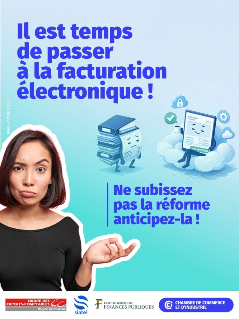 Réforme de la facturation électronique : 3 webinaires avec la CCI Rouen Métropole