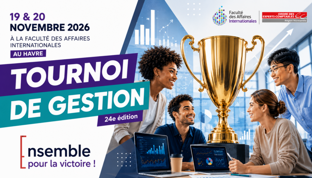 Save the date – Tournoi de Gestion – les 19 & 20 novembre 2026 