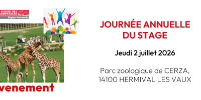 Journée annuelle du stage le 2 juillet 2026 – inscriptions ouvertes !