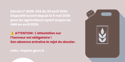 Aide exceptionnelle GNR – Vigilance sur les pièces justificatives à joindre aux demandes